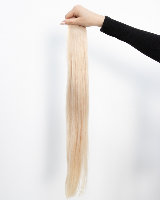 "Aspen" Lightest Cool Blonde Extensions