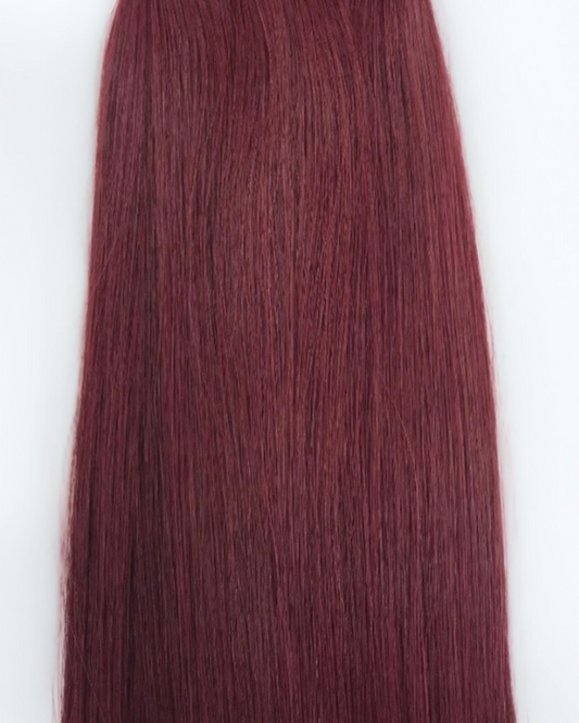 "Iris" Burgundy Red Hair Extensions