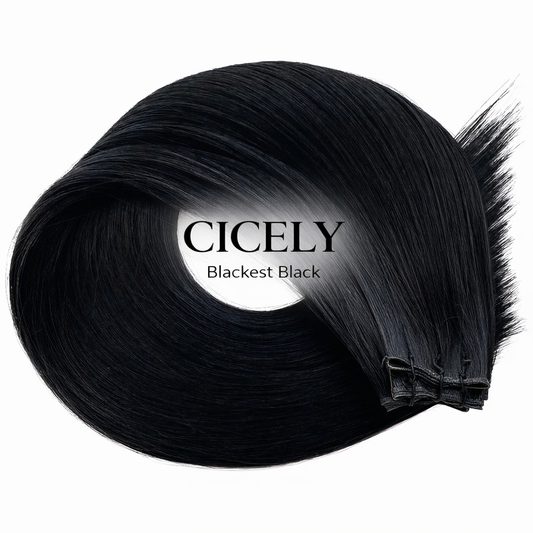 "Cicely" Blackest Black Hair Extensions