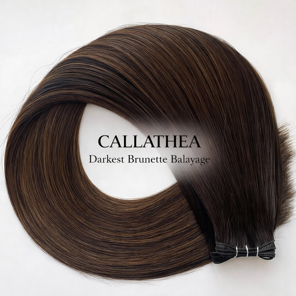 "Callathea" Darkest Brunette Balayage Hair Extensions