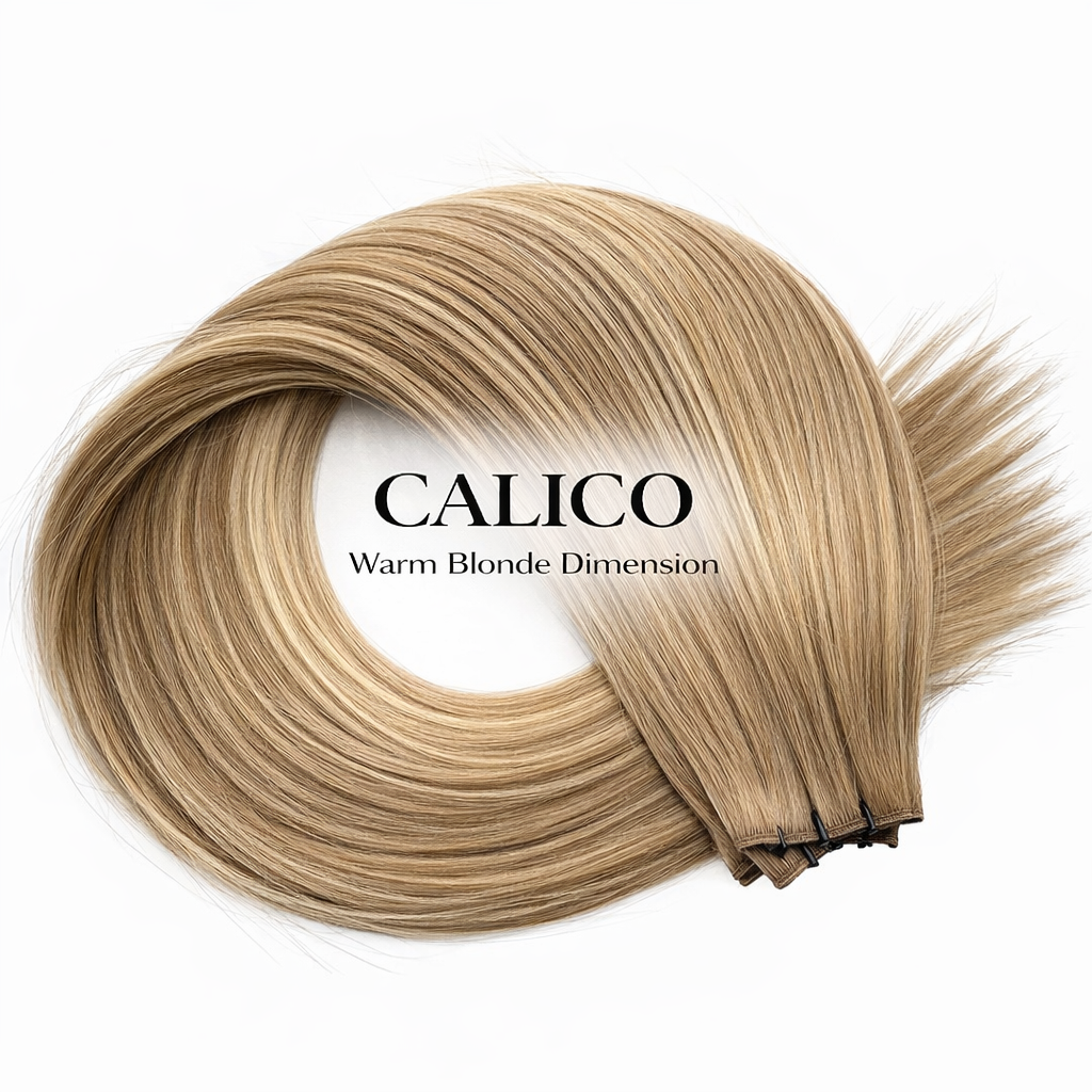 "Calico" Warm Blonde Dimension Hair Extensions