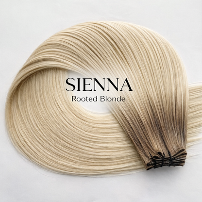 "Sienna"Rooted blond Extensions