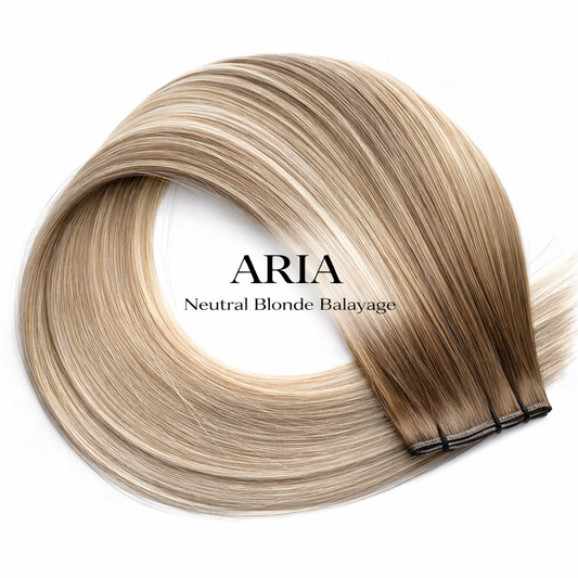 "Aria" Neutral Blonde Balayage Hair Extensions